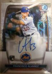 Francisco Alvarez [Green] Baseball Cards 2023 Bowman Chrome Rookie Mega Box Autographs Prices