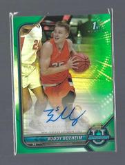 Buddy Boeheim [Green Refractor] Basketball Cards 2021 Bowman University Chrome Autographs Prices