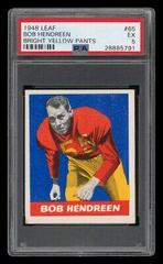 Bob Hendreen [Bright Yellow Pants] #65 Football Cards 1948 Leaf Prices