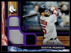Dustin Pedroia [Purple] Baseball Cards 2022 Topps Tribute Triple Relics Prices