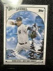 Derek Jeter [Titanium White] Baseball Cards 2023 Topps X Bob Ross The Joy Of Prices