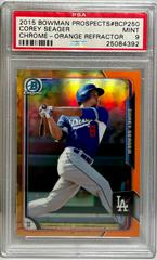 Corey Seager [Orange Refractor] #BCP250 Baseball Cards 2015 Bowman Chrome Prospects Prices