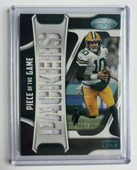 Jordan Love [Teal] Football Cards 2021 Panini Certified Piece of the Game Prices