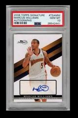 Marcus Williams #TSAMW Basketball Cards 2008 Topps Signature Autographs Prices