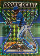 Otto Lopez [Green] Baseball Cards 2022 Panini Mosaic Rookie Debut Prices