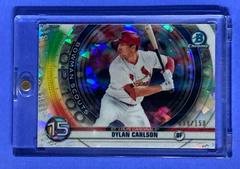 Dylan Carlson [Atomic Refractor] Baseball Cards 2020 Bowman Chrome Scouts' Top 100 Prices