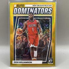 Zion Williamson [Gold] #186 Basketball Cards 2022 Panini Donruss Elite Prices