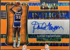 David Thompson [Orange Pulsar] #IF-DTH Basketball Cards 2021 Panini Select In Flight Signatures Prices