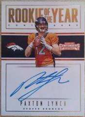 Paxton Lynch [Autograph] #20 Football Cards 2016 Panini Contenders Rookie of the Year Prices