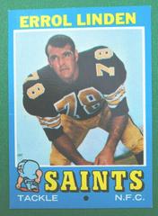 Errol Linden #117 Football Cards 1971 Topps Prices