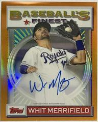 Whit Merrifield [Orange Refractor] Baseball Cards 2020 Topps Finest Flashbacks Autographs Prices