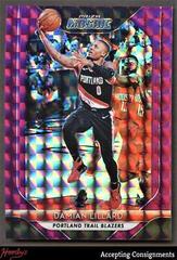 Damian Lillard [Purple] #14 Basketball Cards 2018 Panini Prizm Mosaic Prices