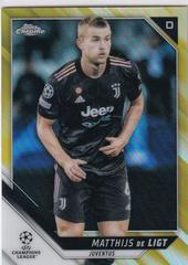 Matthijs De Ligt [Gold Refractor] Soccer Cards 2021 Topps Chrome UEFA Champions League Prices