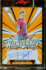 Frenkie De Jong [Prismatic Orange] #WK-FDJ Soccer Cards 2022 Leaf Metal Wonderkid Autographs Prices