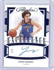 Josh Giddey #15 Basketball Cards 2022 Panini Flawless Excellence Signature Prices