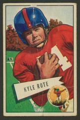 Kyle Rote Football Cards 1952 Bowman Small Prices
