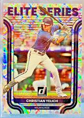 Christian Yelich [Silver] Baseball Cards 2022 Panini Donruss Elite Series Prices