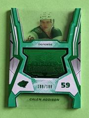 Calen Addison [Green] #F-7 Hockey Cards 2021 SPx Finite Rookies Prices