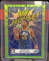 Donovan Mitchell [Green] #10 Basketball Cards 2020 Panini Donruss Optic My House Prices