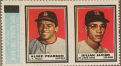 Albie Pearson [Julian Javier] Baseball Cards 1962 Topps Stamp Panels Prices