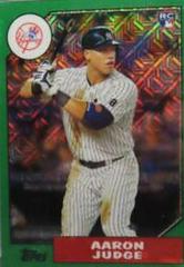 Aaron Judge [Green Refractor] #87T-8 Baseball Cards 2017 Topps Chrome 1987 Prices
