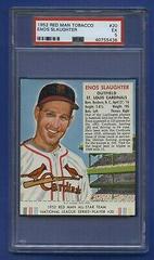 Enos Slaughter Baseball Cards 1952 Red Man Tobacco Prices