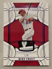 Mike Trout [Purple] #73 Baseball Cards 2022 Panini National Treasures Prices