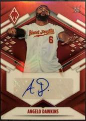 Angelo Dawkins [Red] #PA-ADK Wrestling Cards 2022 Panini Chronicles WWE Phoenix Autographs Prices