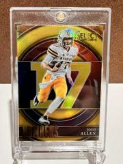 Josh Allen [Gold] Football Cards 2022 Panini Select Draft Picks Numbers Prices