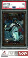 Barry Bonds [w/ Coating] #240 Baseball Cards 1996 Finest Prices
