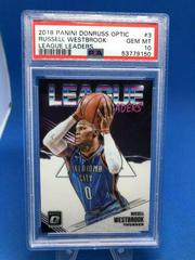 Russell Westbrook Basketball Cards 2018 Panini Donruss Optic League Leaders Prices