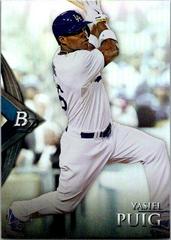 Yasiel Puig #37 Baseball Cards 2014 Bowman Platinum Prices