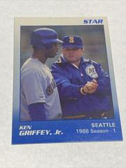 Ken Griffey Jr. [White Back Glossy] #4 Baseball Cards 1989 Star Griffey Jr Prices