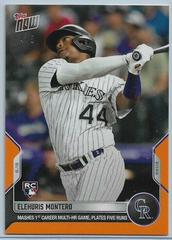 Elehuris Montero [Orange] #743 Baseball Cards 2022 Topps Now Prices