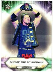 AJ Styles Calls Out Undertaker Wrestling Cards 2021 Topps WWE Prices