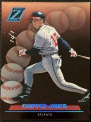 Chipper Jones [Platinum Blue] #22 Baseball Cards 2023 Panini Chronicles Zenith Prices