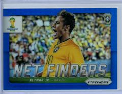 Neymar Jr. [Blue Prizm] Soccer Cards 2014 Panini Prizm World Cup Net Finders Prices