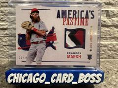 Brandon Marsh [Gold] Baseball Cards 2022 Panini Chronicles America's Pastime Swatches Prices