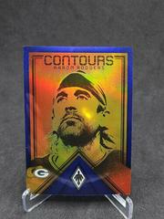 Aaron Rodgers [Blue] #CT-4 Football Cards 2022 Panini Phoenix Contours Prices