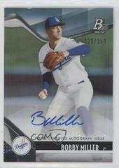 Bobby Miller [Blue Autograph] #TOP-15 Baseball Cards 2021 Bowman Platinum Top Prospects Prices