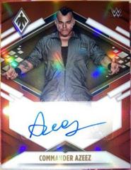 Commander Azeez [Red] Wrestling Cards 2022 Panini Chronicles WWE Phoenix Autographs Prices