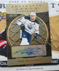 Leon Draisaitl #AS-LD Hockey Cards 2022 Upper Deck Artifacts Aurum Signatures Prices