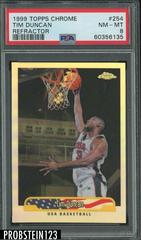 Tim Duncan [Refractor] #254 Basketball Cards 1999 Topps Chrome Prices