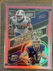 Greg Rousseau, Josh Allen [Pink] #XO-2 Football Cards 2021 Panini Contenders Optic Xs and Os Prices