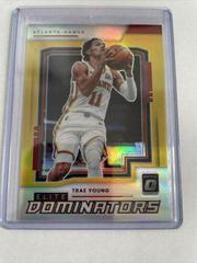 Trae Young [Gold] Basketball Cards 2021 Panini Donruss Optic Elite Dominators Prices