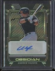 Andrew Vaughn #O-AV Baseball Cards 2021 Panini Chronicles Obsidian Autographs Prices