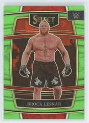 Brock Lesnar [Neon Green Prizm] Wrestling Cards 2022 Panini Select WWE Prices