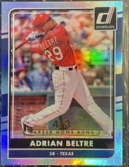 Adrian Beltre [Season Stat Line] Baseball Cards 2016 Panini Donruss Prices