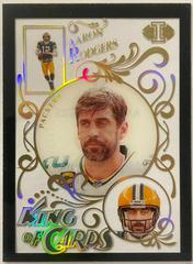 Aaron Rodgers [Black] #KC-4 Football Cards 2021 Panini Illusions King of Cards Prices