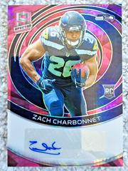Zach Charbonnet #2 Football Cards 2023 Panini Spectra Rookie Autograph Neon Pink Prices